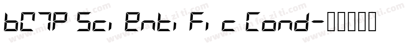 BW7p Scientific Cond字体转换